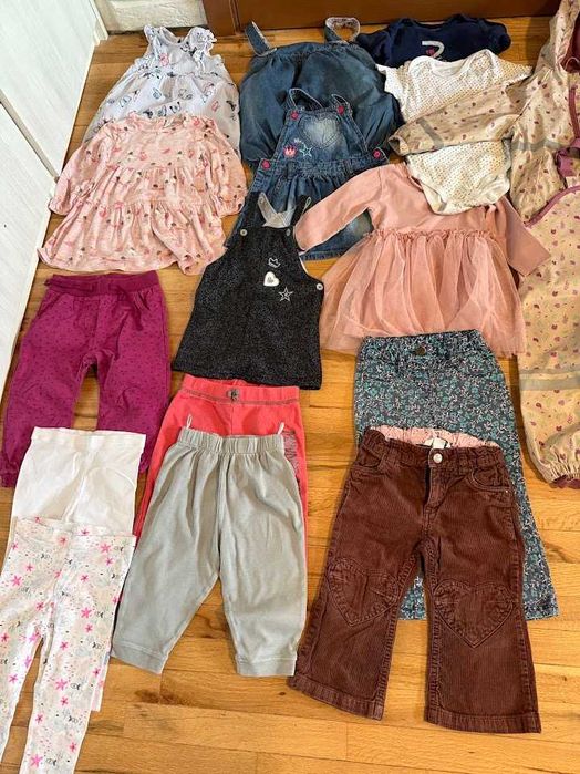 Лот дрехи за момиче есен/зима 86/92 - 30 части (3.30 лв. на дрешка)