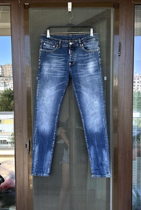 Мъжки дънки DSQUARED2 (Made in Italy / ICON) - размер 48 (М) / ОРИГИНАЛ