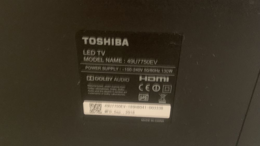 Телевизор Toshiba 50 дюймов (127см)