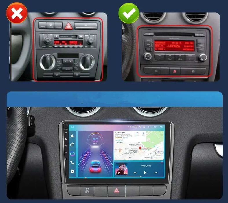 Navigatie auto Android Audi A4 B6 / B7 / Seat Exeo / Audi A3 4GB RAM