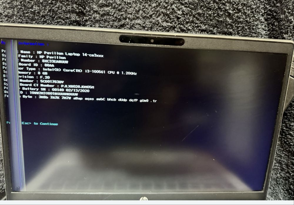 Laptop HP Pavilion - 14-ce3811no Intel® Core™ i3-1005G1