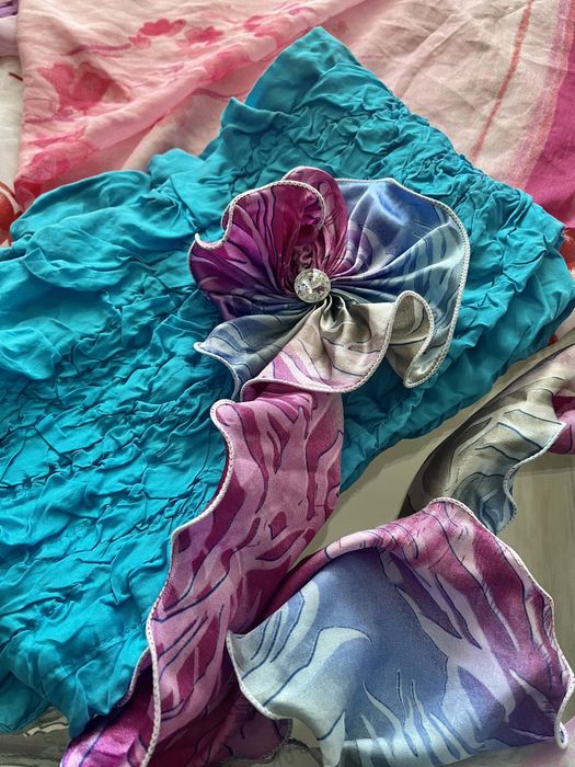 Ръчно плетени шал, шапка и лента + ПОДАРЪК 8 шалчета