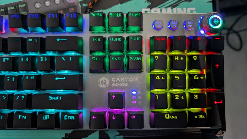 Механична геймърска клавиатура Canyon Nightfall GK-7 (НОВА + Гаранция)