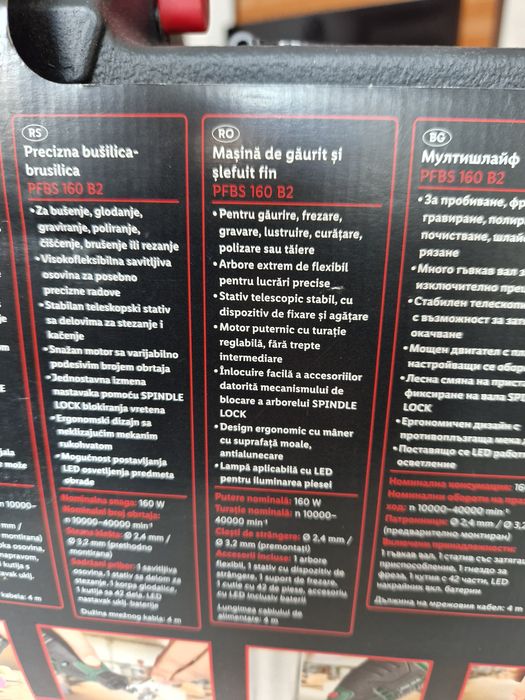 Masina de gaurit si slefuit fin Parkside