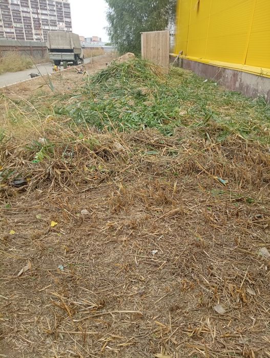 Уборка территории Покос травы .