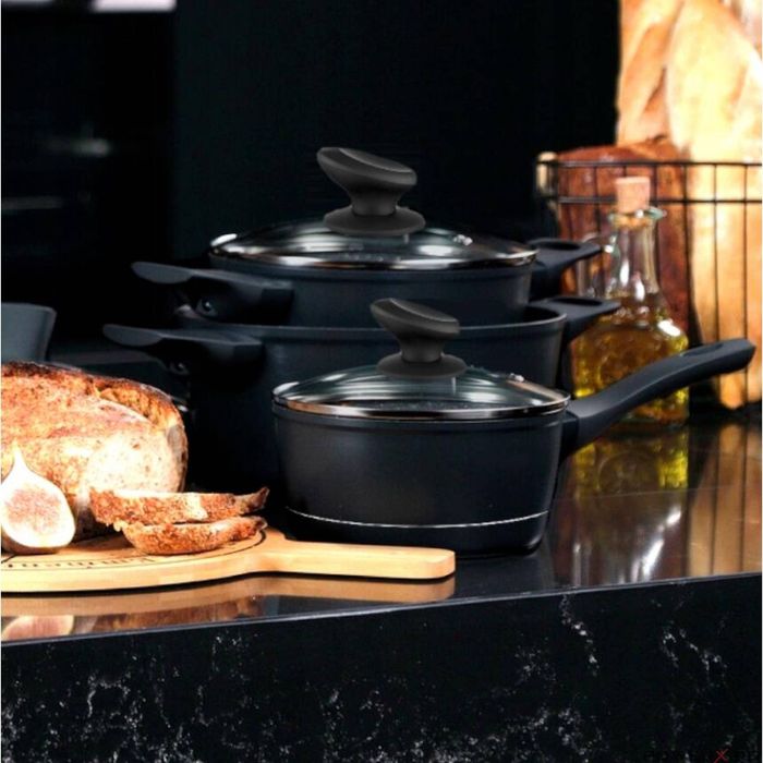 Oala joasa din aluminiu forjat, cu capac, 24cm, 2.3L, invelis