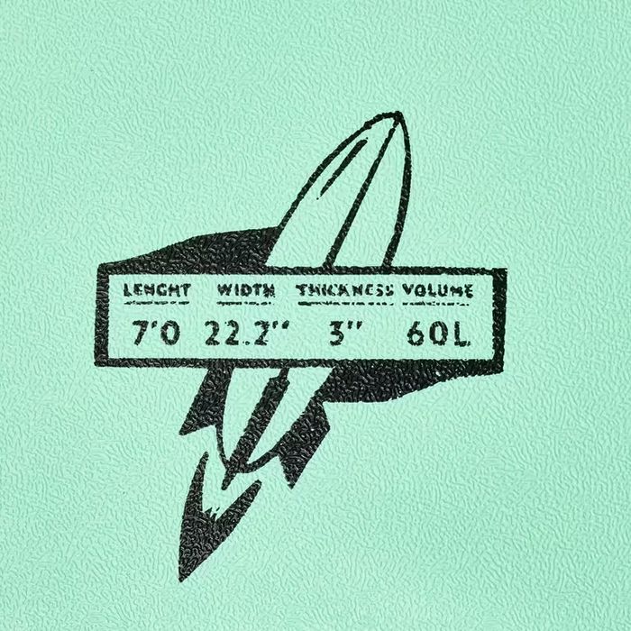 Дъска за сърф от пяна 900 7', с 3 финки