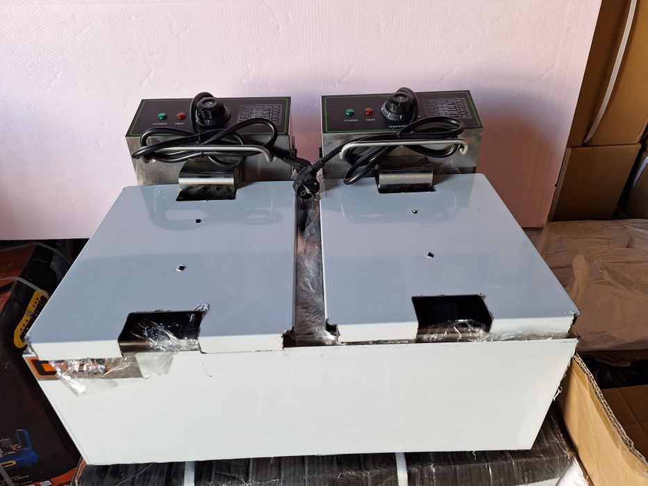 Фритюрник електрически професионален  8л.+8л.-3моделаа