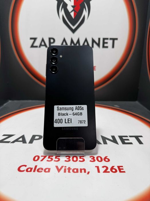 Zap Amanet Vitan - Samsung A05s - Black - 64Gb