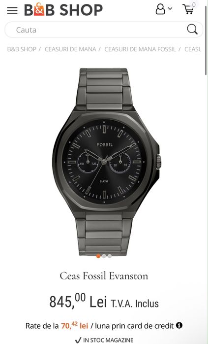MDM vinde: Ceas Fossil Evanston BQ2609.