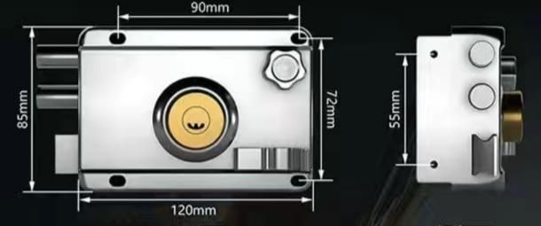 Дверной замок накладной