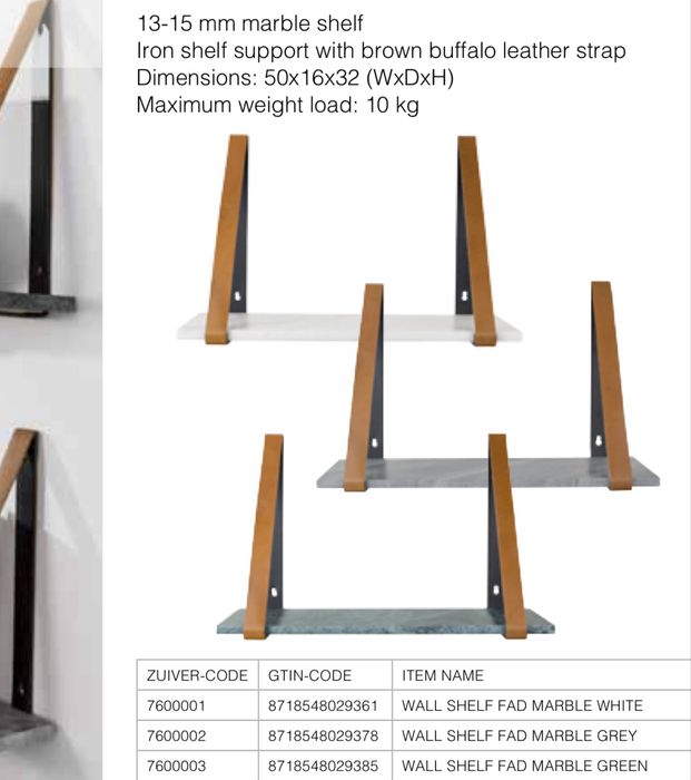 50%  Reducere Set 3 polite Zuiver din marmura alba, noi