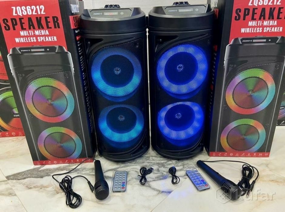 БЕПУЛ Доставке,Янги Караоке Колонка ZQS 51см+Микрофон. Karaoke Kalonka