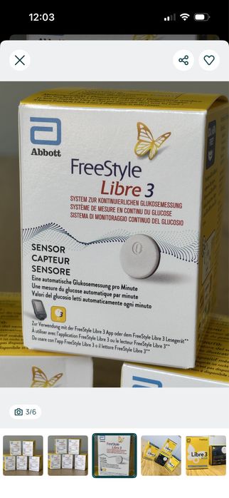 Senzor glicemie Libre 3 si Libre 3 plus