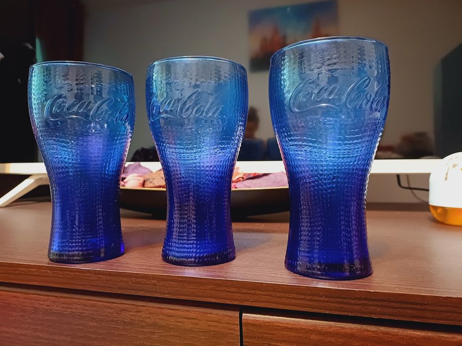 Pahare Coca Cola Gold retro