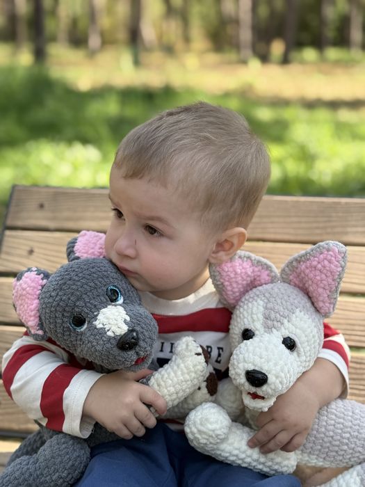 Вязаные кошечки и собачки