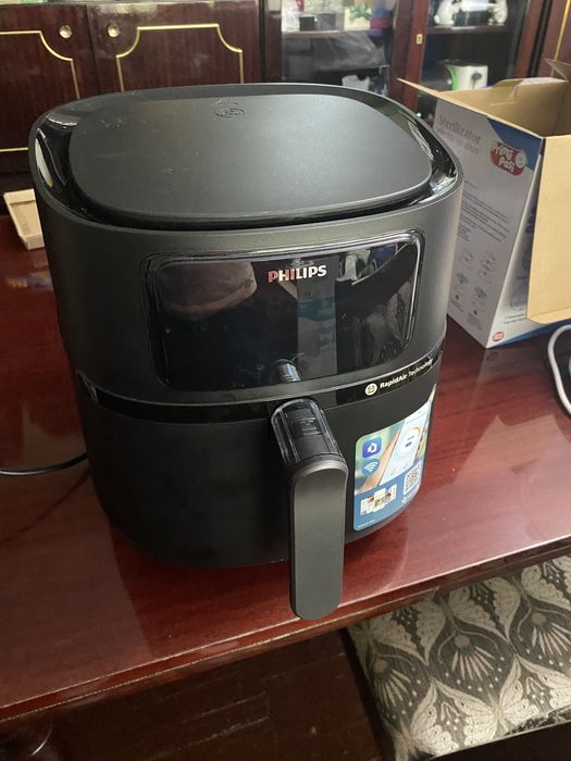 Airfryer Philips 5000 XXL, 7.2 l, Tehnologie Rapid Air, HomelD, 16 in 1,negru