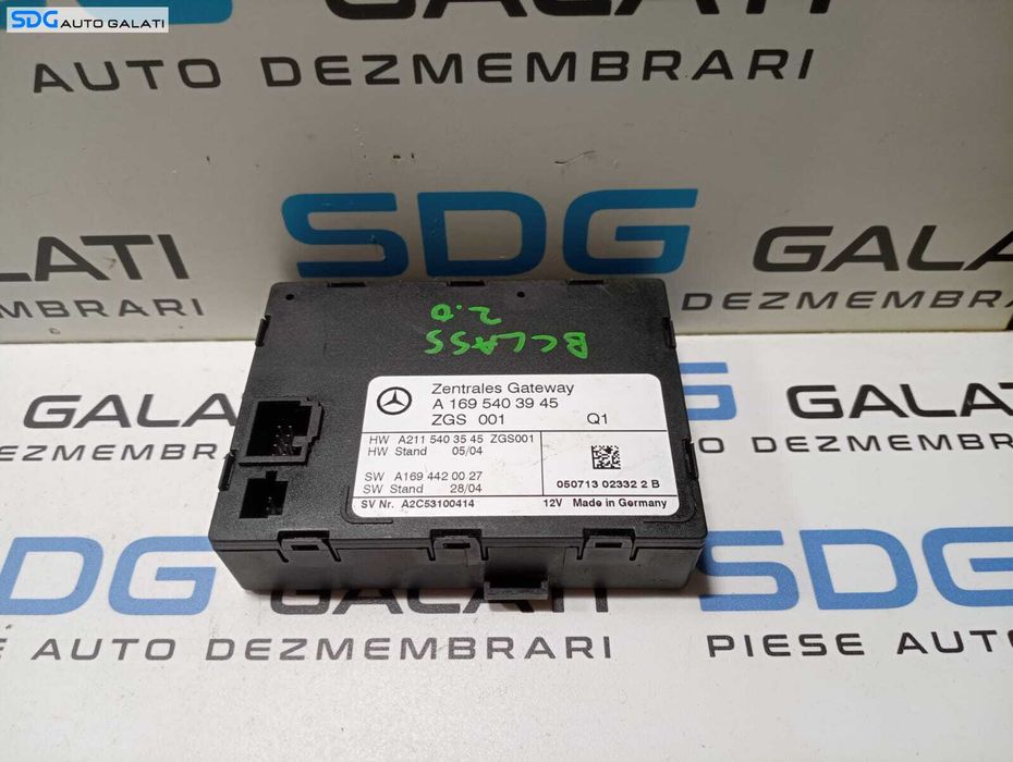 Unitate Modul Calculator CAN Gateway Mercedes Clasa A Class W169 2004 - 2012 Cod A1695403945 A2C53100414 [M4355]