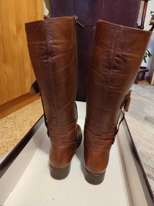 Дамски ботуши - зимни, естеств. кожа