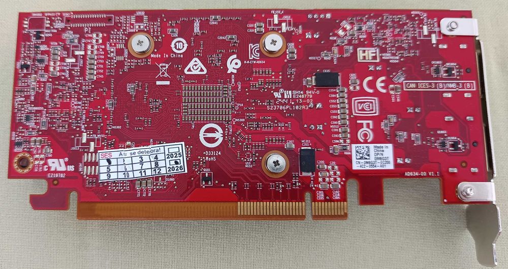 Placa video Low Profile Sff Gaming AutoCAD Dell RX 6300 2Gb DDR6