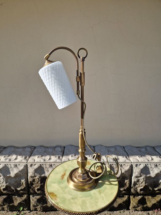 Страхотна антикварна немска настолна лампа