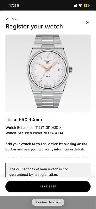 Оригинальные Tissot prx 40mm