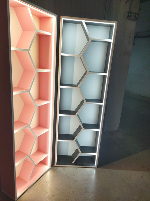 Мебели,етажерка, библиотека,книга,преграда,,LED осветление