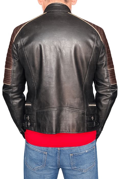 Diesel Black Gold Leather Biker Jacket – Made in Italy – Естествена Кожа – S/M – Рядък Модел