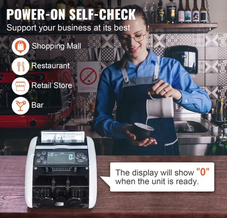 Машина за броене на пари с детекция на фалшиви банкноти | EUR/USD