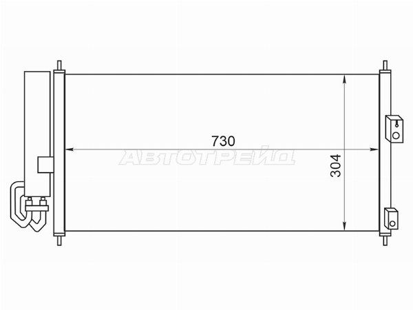 Радиатор кондиционера  Nissan Almera