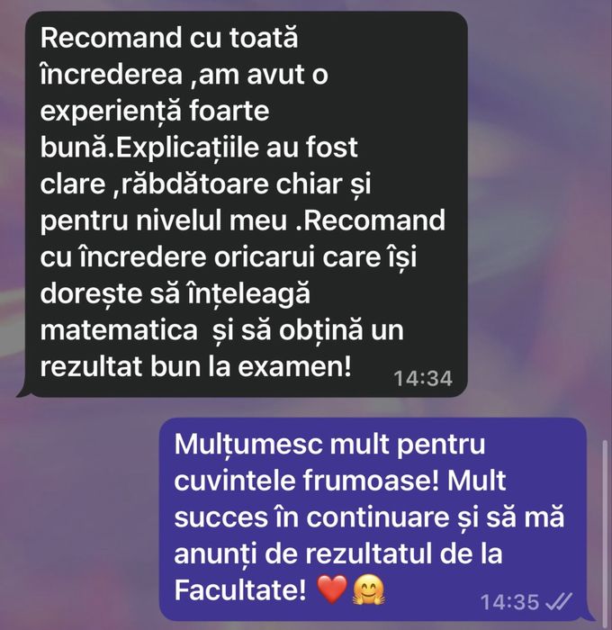 Pregătiri la Matematică Bacalaureat (Tehnologic, Stiinte ale naturii, Pedagogic)