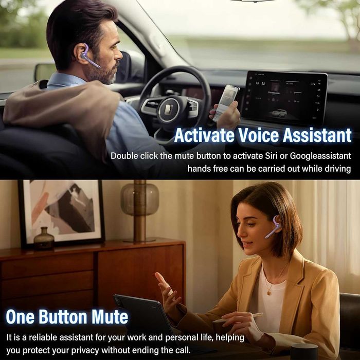Bluetooth слушалки, безжични Bluetooth 5.3 слушалки, LED дисплей, 118 часа безжични слушалки
