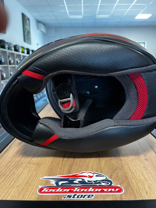 Мото Каска SHOEI NXR TC-8 Flagger  размер S 55-56 см,като нова,плака,подбрадник