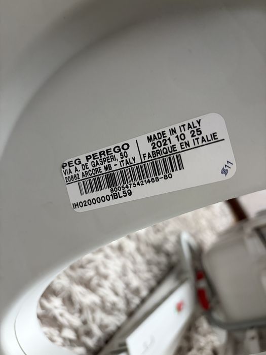 Детский стульчик-качеля для кормления Peg-Perego