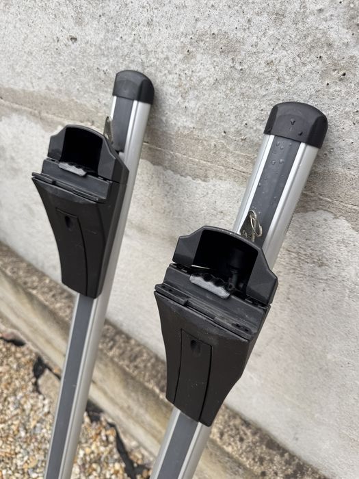 Vând bare portbagaj auto Menabo Tiger – aluminiu, 116cm, cu 4 chei