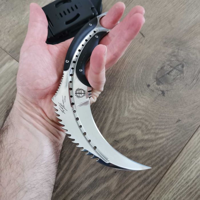 Тактически нож Karambit Карамбит с полимерна или кожена кания Тод Бег
