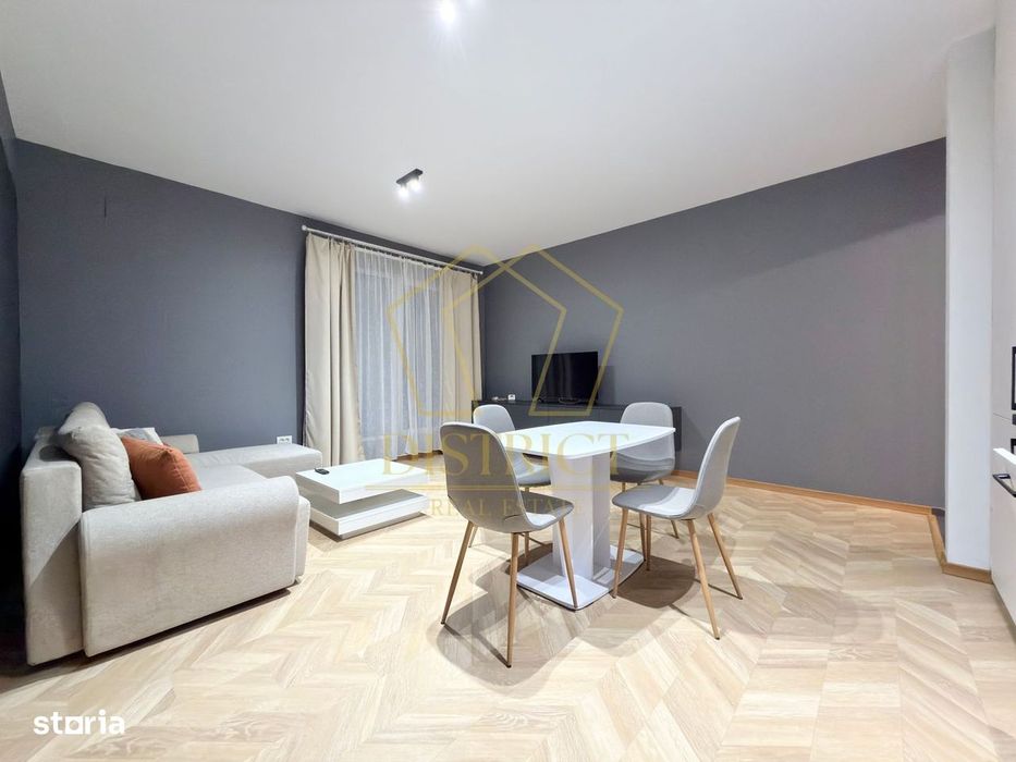 Apartament cu 2 camere mobilat si utilat cu gradina de 30mp in Braytim