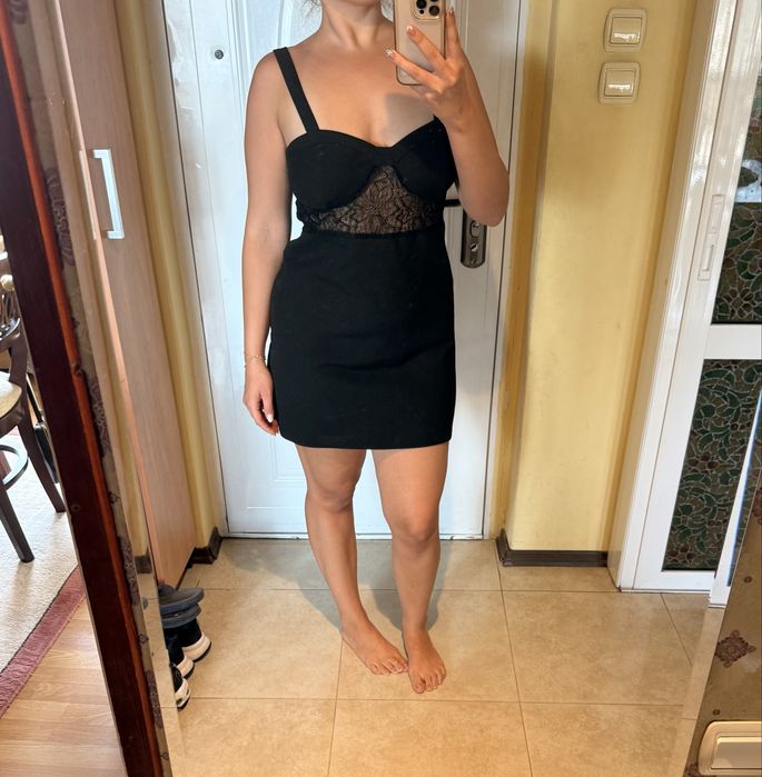 Черна вечерна рокля H&M