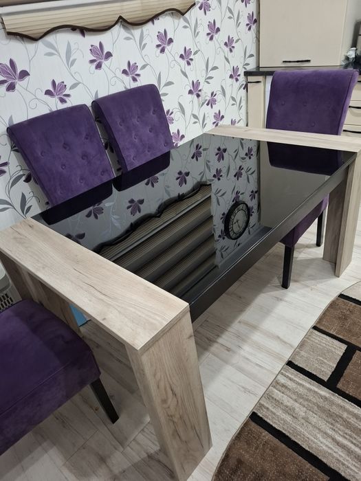 Vand masa de bucatarie / living cu 6 scaune