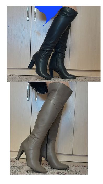 Сапоги кожанные демисезонные