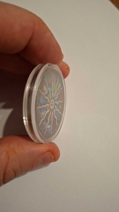 Moneda zodiac cu Soare si Luna