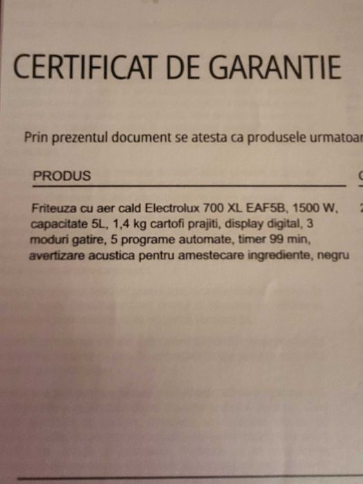 Airfryer Electrolux