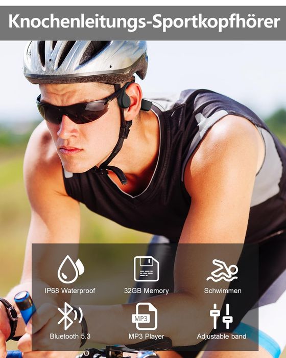 sayrelances x7 - Casti wireless cu conductie osoasa