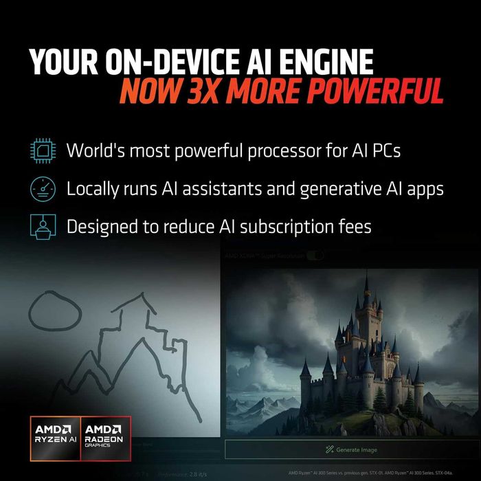 ASUS Vivobook S 14 OLED Slim Laptop, AMD Ryzen AI 9 370,24GB, 512 SSD,