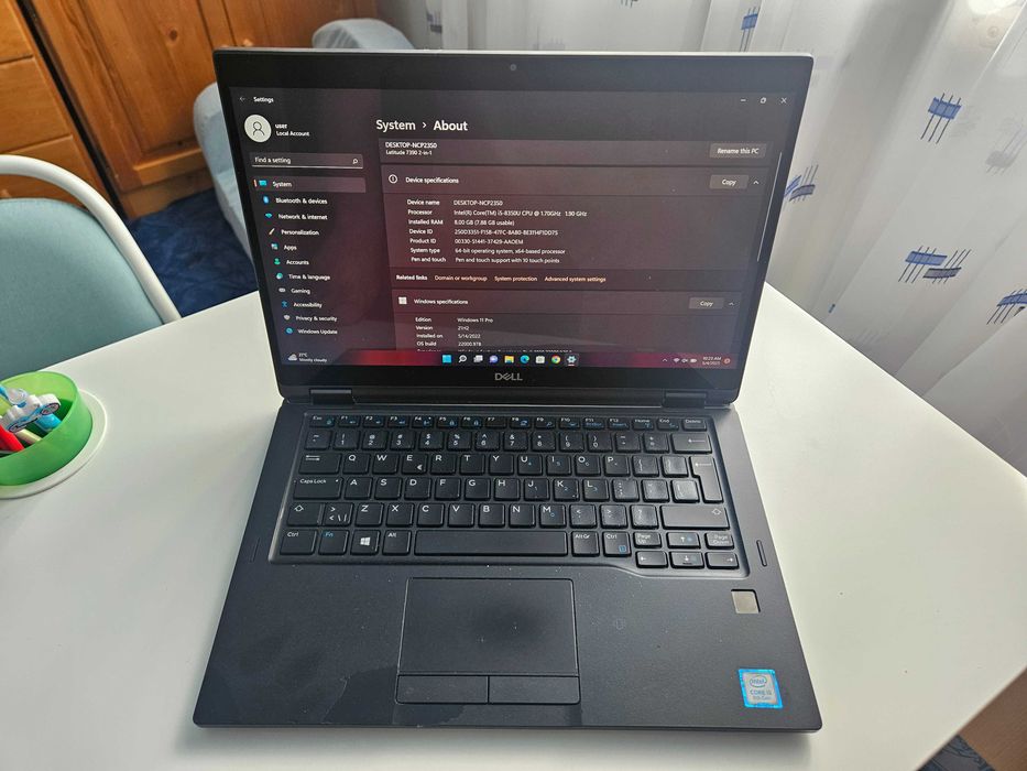Laptop Dell Latitude 7390 2 in 1, i5-8350U GEN8