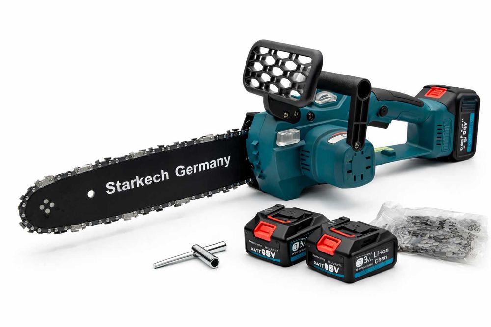 Drujba 98V cu 2 Acumulatori, Lama 30cm, Ungere Auto