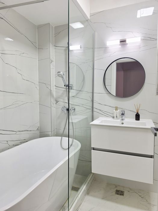 Apartament 2 camere, complet mobilat si utilat (suprafata utila 74 m²), 2 balcoane + spatiu suplimentar 6 m² (birou si dressing/spatiu de depozitare)