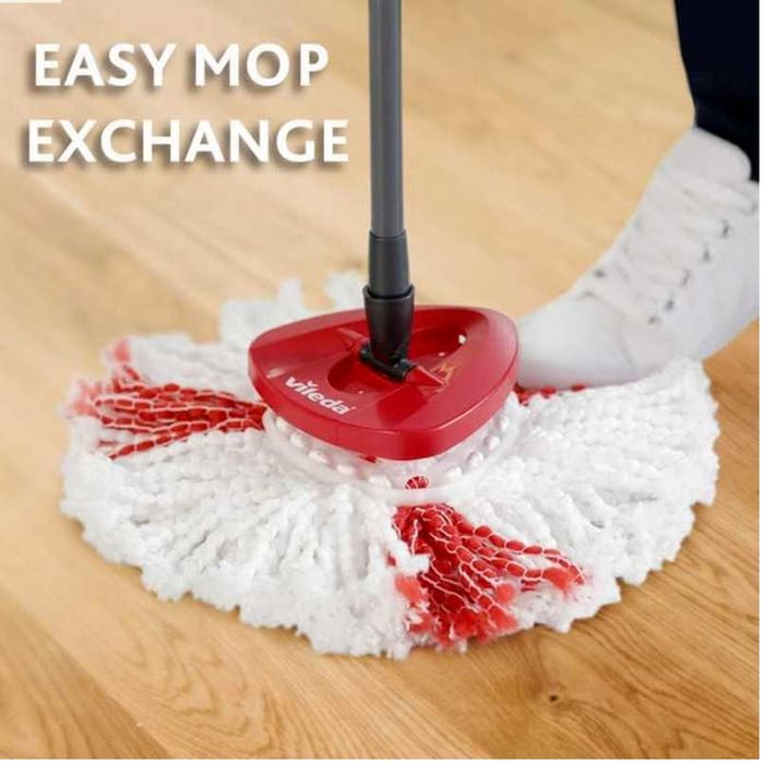 Комплект моп с кофа Mercado Trade, За почистване, Черен