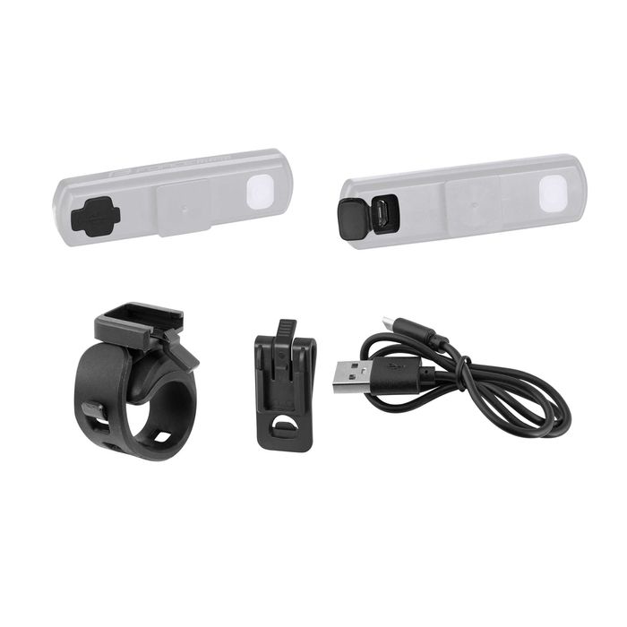 Задна LED стоп светлина за велосипед FORCE ATOM, 40 Lum, 28 Led, USB