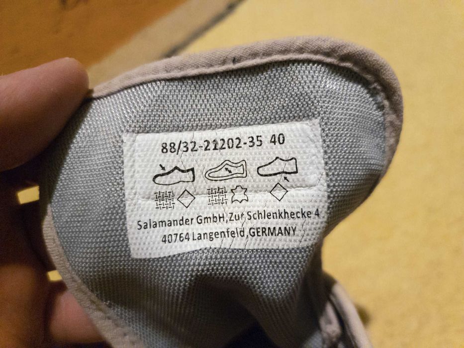 Teniși SALAMANDER, gri, nr.40 (25cm interior)